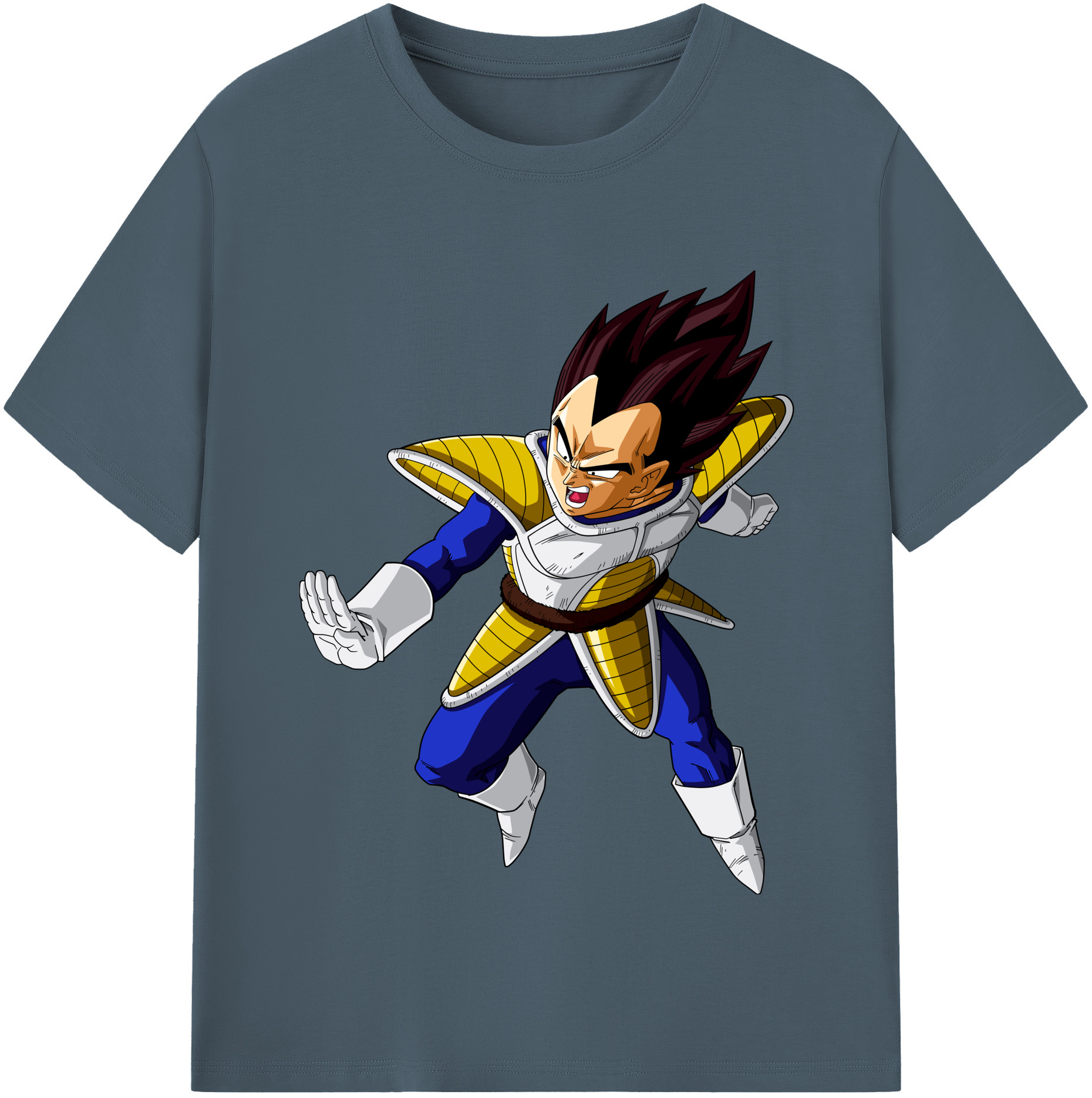 （画像用） ドラゴンボール ベジータ四世（Bejīta Yonsei）DRAGON BALL Vegeta IV 綿100％半袖Tシャツ（フロントプリント）